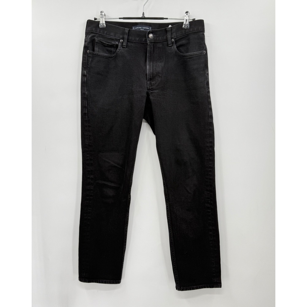 Everlane Uniform Athletic Fit Black Denim Jeans Mens 30x30